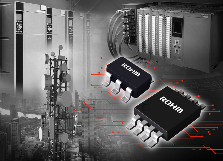 Les nouveaux circuits intégrés d’amplificateurs de détection de courant d’une précision de ±1 % de ROHM réduisent la superficie de montage d’environ 46 % par rapport aux configurations conventionnelles